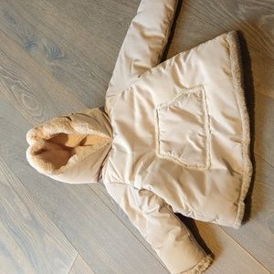 ZARA Toddler Faux Fur Lined Winter Coat